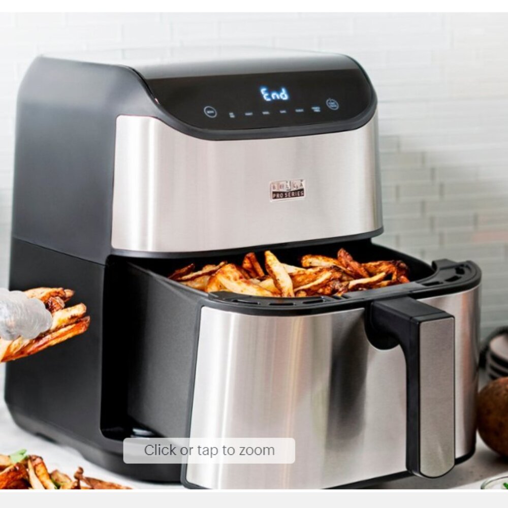 Bella Pro Series - 6-qt. Digital Air Fryer with Stainless Finish - Stainless Ste - Picture 8 of 10